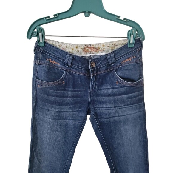 PEPE Seventy Three 3 Jeans Y2K London Low Rise Denim Jeans 28x32 - Picture 2 of 4